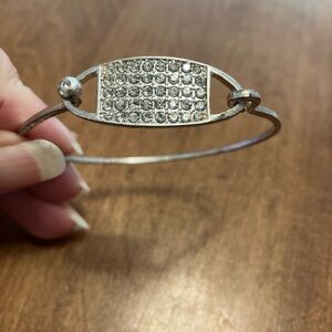 Elegant Silver Crystal Bracelet